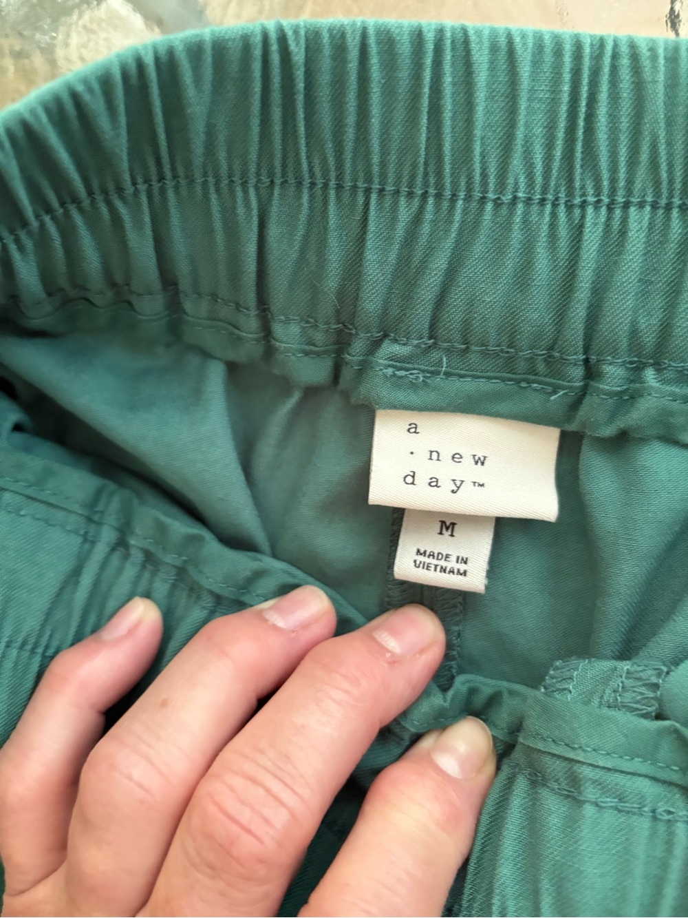 a.new day™ Teal-Green Elastic Waist Shorts - M